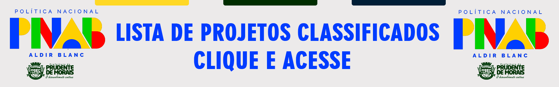 LISTA DE PROJETOS CLASSIFICADOS PNAB